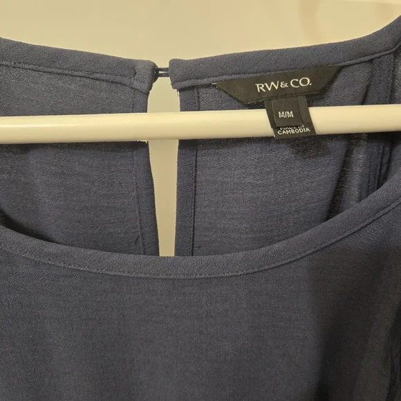 RW&CO M Flowy Blue Dress - Picture 3 of 5